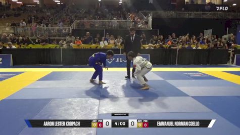 Emmanuel Norman Coello vs Aaron Lester Kropach 2025 Pan Kids Jiu-Jitsu IBJJF Championship