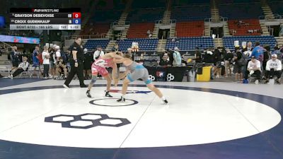 165 lbs Cons. Rd Of 16 - Grayson Debevoise, Ohio vs Croix Gudenkauf, Iowa