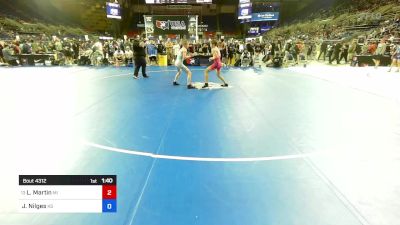 106 lbs Rnd Of 64 - Layne Martin, MI vs Jeredy Nilges, KS