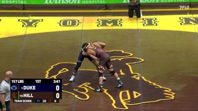 157 lbs Jared Hill, Wyoming vs PJ Duke, Penn State