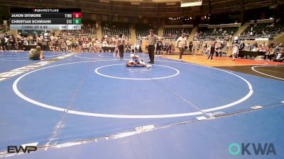 61 lbs Consi Of 8 #2 - Jaxon Ditmore, Team Tulsa Wrestling Club vs Christian Schwahn, Chandler Takedown Club