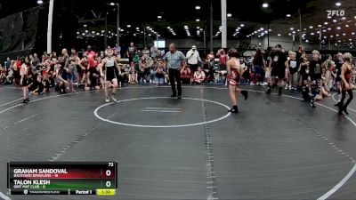 72 lbs Round 1 (8 Team) - Graham Sandoval, Backyard Brawlers vs Talon Klesh, Grit Mat Club