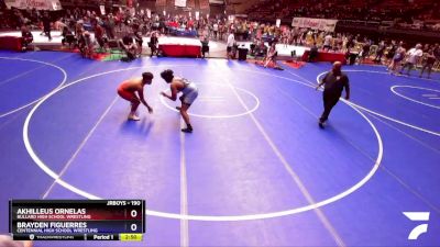 190 lbs Cons. Round 4 - Akhilleus Ornelas, Bullard High School Wrestling vs Brayden Figuerres, Centennial High School Wrestling