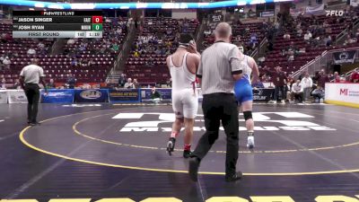 215 lbs First Round - Jason Singer, Faith Christian vs Josh Ryan, Mount Union