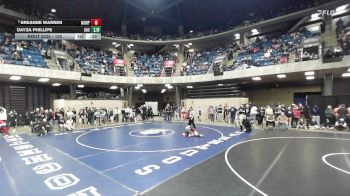 125 lbs Champ. Round 2 - Breanne Warren, Richmond Burton vs Dayza Phillips, Alton (Sr.)