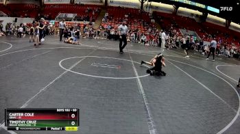 60 lbs Quarterfinal - Carter Cole, GBWC vs Timothy Cruz, Rogue Wrestling