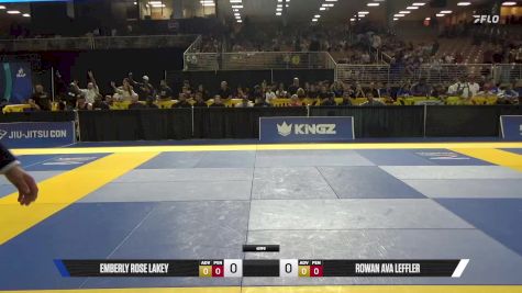 Rowan Ava Leffler vs Emberly Rose Lakey 2025 Pan Kids Jiu-Jitsu IBJJF Championship