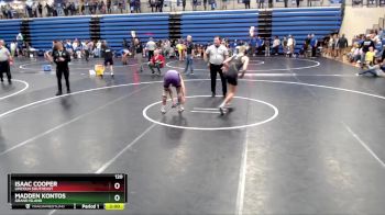 120 lbs Round 4 - Madden Kontos, Grand Island vs Isaac Cooper, Lincoln Southeast