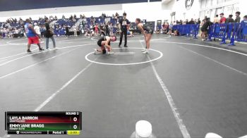 140 lbs Round 2 - Layla Barron, Unattached vs Emmyjane Bragg, Poway Elite