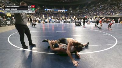 160 lbs Quarterfinal - Conrad Simmers, Glendale vs Logan Berner, North Allegheny