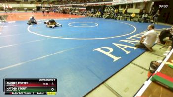 149 lbs Champ Round 1 (16 Team) - Hayden Stout, Buena Vista vs Andres Cortes, Averett