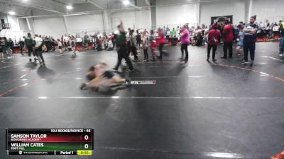 65 lbs Cons. Round 3 - Samson Taylor, NoWorries Academy vs William Cates, Fort Mill