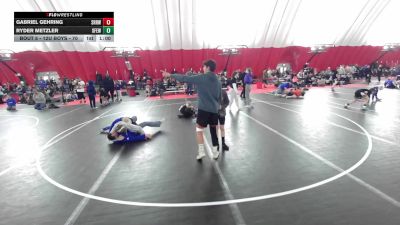 12U Boys - 70 lbs Champ. Round 1 - Gabriel Gehring, Slinger Red Rhinos Wrestling Club vs Ryder Metzler, X-Factor Elite Wrestling