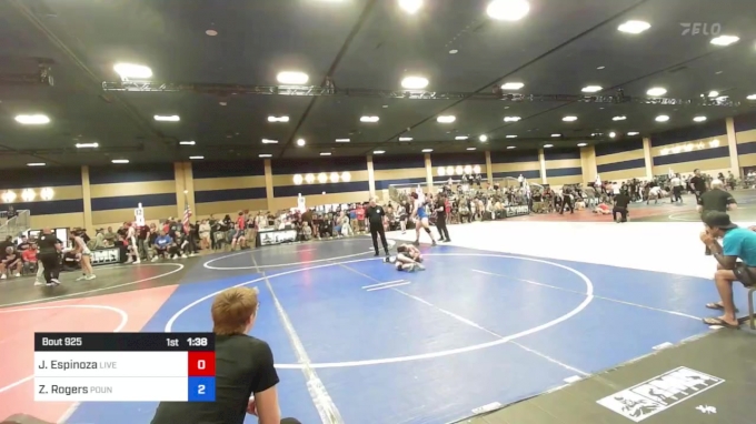 98 lbs Semifinal - Jayden Espinoza, Live Training vs Zander Rogers ...