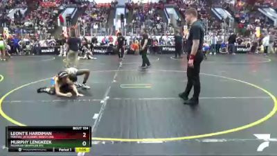 90 lbs Cons. Round 5 - Murphy Lengkeek, Michigan Grappler RTC vs Leont`e Hardiman, Pontiac Jr Huskies Wrestling