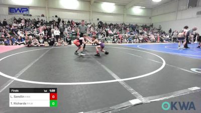 55 lbs Final - Luke Sandlin, Vian Wrestling Club vs Tye Richards, Roland Youth League Wrestling