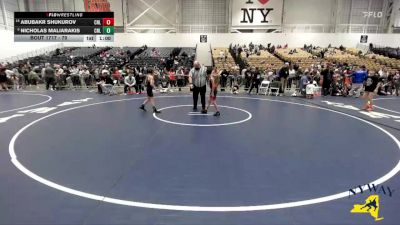 70 lbs Cons. Round 4 - Nicholas Maliarakis, Club Not Listed vs Abubakr Shukurov, Club Not Listed