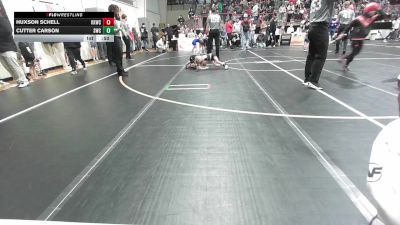 46 lbs Round Of 16 - Huxson Schell, Keystone Kids Wrestling Club vs Cutter Carson, Salina Wrestling Club