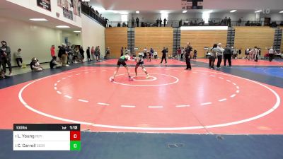 100 lbs Quarterfinal - Lukas Young, Refinery Wrestling Academy vs Colt Carroll, Georgia