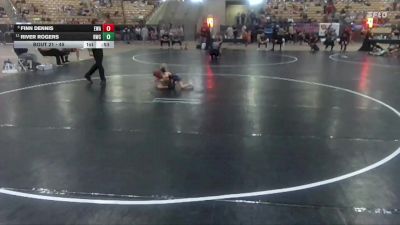 45 lbs Quarterfinal - Finn Dennis, Elite Wrestling Academy vs River Rogers, Rabbit Wrestling Club