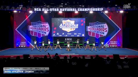 Bayou Athletics - Zydeco [2026 L1.1 Youth - PREP - D2 - Small - B] 2026 NCA All-Star National Championship