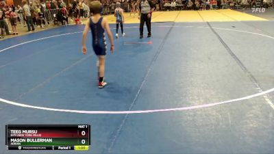 64 lbs Cons. Round 1 - Mason Bullerman, Adrian vs Teeg Mursu, NYM (New York Mills)