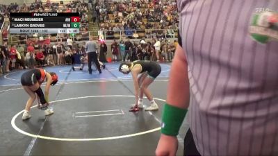 102 lbs Semifinal - Larkyn Groves, Wilmington Ladies Freestyle Wr vs Maci Neumeier, Arbiezen