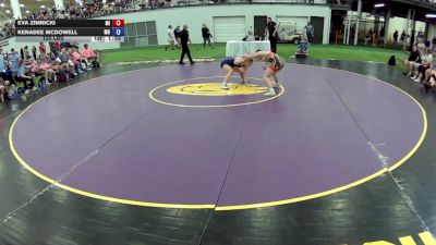 125 lbs Eva Zimnicki, Michigan vs Kenadee McDowell, Missouri
