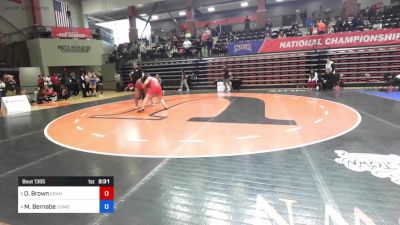 191 lbs 3rd Place - Olivia Brown, Grand View (Iowa) vs Maquoia Bernabe, Cumberlands (Ky.)