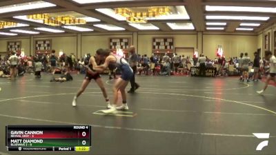 117 lbs Round 4 (6 Team) - Matt Diamond, BlueWave 2 vs Gavin Cannon, Revival Gray