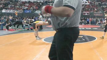 AA - 132 lbs Cons. Semi - Colton Seger, Billings West vs Jayden Simmons, Helena Capital
