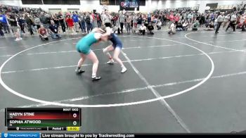 138 lbs Cons. Round 2 - Hadyn Stine, TX vs Sophia Atwood, IN