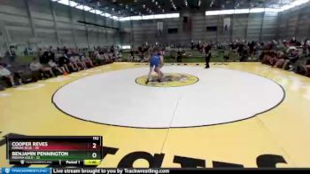 152 lbs Round 1 (8 Team) - Cooper Reves, Kansas Blue vs Benjamin Pennington, Indiana Gold