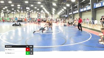 120 lbs Rr Rnd 2 - Mikey Perez, Grit Mat Club Red vs Keon Gavin, Buccaneers WC