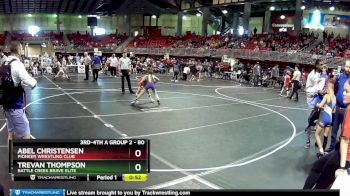 80 lbs Quarterfinal - Trevan Thompson, Battle Creek Brave Elite vs Abel Christensen, Pioneer Wrestling Club