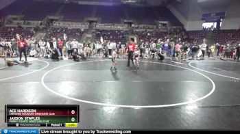 52-55 lbs Round 2 - Jaxson Staples, Pueblo County Wrestling Club vs Ace Hardison, Cheyenne Mountain Wrestling Club