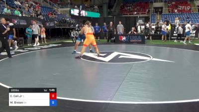 220 lbs Cons 32 #1 - Christopher Cali Jr, Illinois vs Michael Brown, Oklahoma