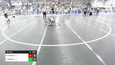 65 lbs Rr Rnd 2 - Rocco Creazzo, Grit Mat Club Red vs Dennis Gendel, Triumph Maize