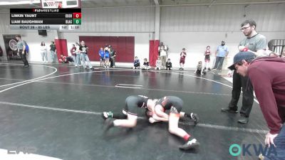 85 lbs Rr Rnd 2 - Linkin Yaunt, Cushing Tigers vs Liam Baughman, Blackwell Wrestling Club