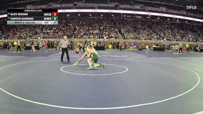 D3-106 lbs Champ. Round 1 - Justice Harding, Williamston vs Alex Moore, Grayling HS