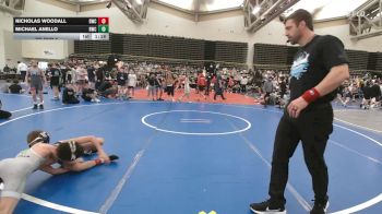 77 lbs Rr Rnd 6 - Nicholas Woodall, DoughBoy WC - MSE vs Michael Anello, Ruthless Blue - MSE