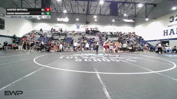 157 lbs Semifinal - Karter Mitchell, Hilldale vs David Grandstaff, Hilldale
