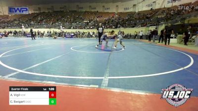 90 lbs Quarterfinal - Abel Vigil, Team Nomad vs Crew Swigart, Choctaw Ironman Youth Wrestling