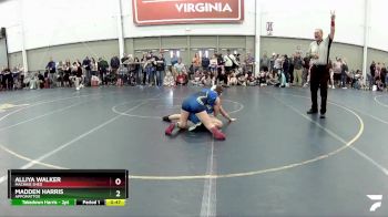 89-95 lbs Semifinal - Madden Harris, Appomattox vs Alliya Walker, Machine Shed