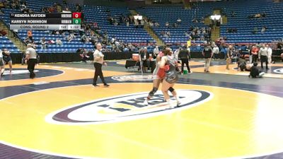 190 lbs Cons. Round 2 - Kendra Hayden, Flossmoor (Homewood-F.) vs Karsyn Robinson, Normal (Community West)