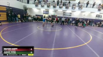 120 lbs Semifinal - August Teten, Powell Middle School vs Brayden Harris, Lovell Middle School