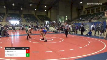 130 lbs Quarterfinal - Cap Benson, Jefferson Wrestling Club vs Hadden Thrasher, North Hall Jr Trojans
