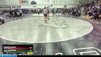 170 lbs Cons. Semi - Zoe Almaguer, Chiawana vs Madisyn Klein, Walla Walla