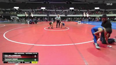 National 3-5 76 Quarterfinal - Thomas Diggs, Poquoson Athletic Association vs Ted Hillanbrand, Smithfield Youth Wrestling