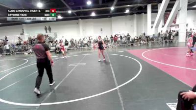 109 lbs Round Of 16 - Alize Sandoval Vicente, Juggernaut WC vs Cayomie Yake, Mancos Bluejays